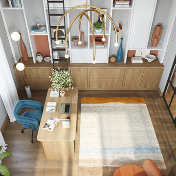 Fun Orange Blue Office