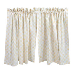 Parchment Check Caf&eacute; Curtains - Set of 2 | MacKenzie-Childs - Curtains