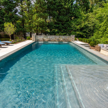 Custom Pool & Fire Pit in McLean