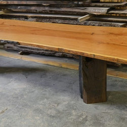 Live Edge Table with Barn Beam Base - Products
