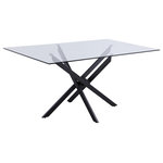 Meridian Furniture - Xander Dining Table, Matte Black Legs, Rectangular Top - Elegant and eye-catching, the stunning matte black Xander Dining Table from Meridian Furniture is the perfect addition to any space.