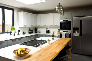 Modern kitchen in Hertfordshire.