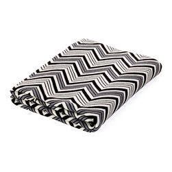 Chevron Jacquard Cotton Throw - Throws