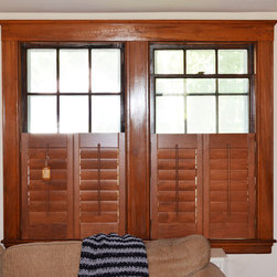 Custom Wood Shutters for Living Rooms - Interior Shutters