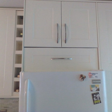 Modern IKEA kitchen with vintage touches