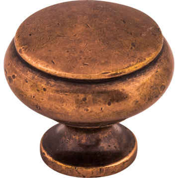 Top Knobs M209 Cumberland 1-1/4 Inch Mushroom Cabinet Knob - Antique Copper