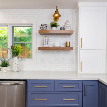 Two Toned Kitchen Remodel