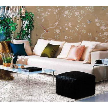 Hand painted wallpaper showroom
