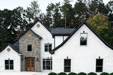 1950s exterior home idea in Birmingham