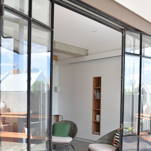 Inspiration for a contemporary home theater remodel in Newcastle - Maitland