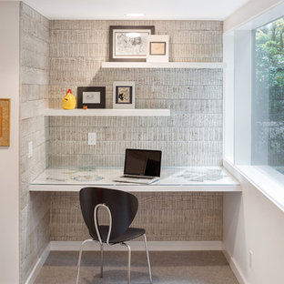 Bild på ett retro arbetsrum