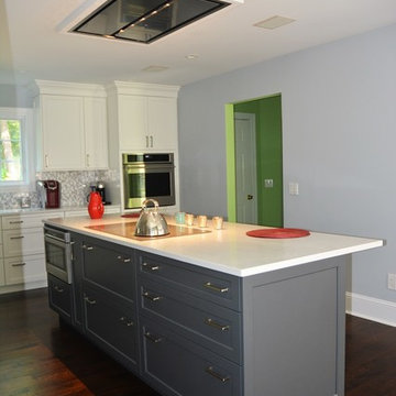 White and Grey Transitional Kitchen