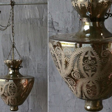 Mercury Glass Pendant Lamp