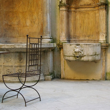 Exterior water Fountains for Pools and Walls, Mediterranean Style