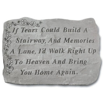 Garden Accent Stone, "If Tears Could Build" Shamrock