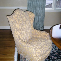 Upholstered Wing Chair - Armchairs And Accent Chairs