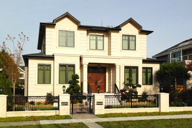 Inspiration for a contemporary exterior home remodel in Vancouver