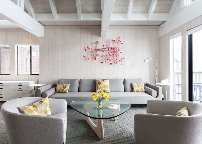 Scandinavian Living Room by Popp Littrell Architecture + Interiors