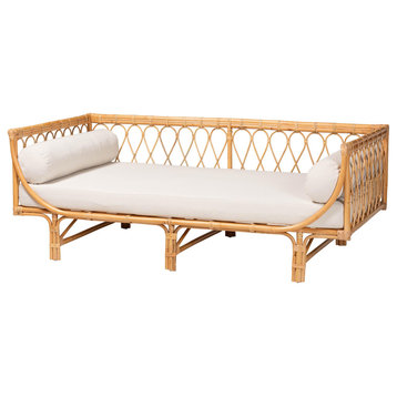 Braden Natural Brown Rattan Twin Daybed