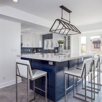 Making Use of Forgotten Space: Transitional Style Kitchen in Hermosa Beach, CA