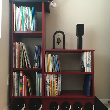 Toy train bookshelf
