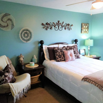 Staged second bedroom