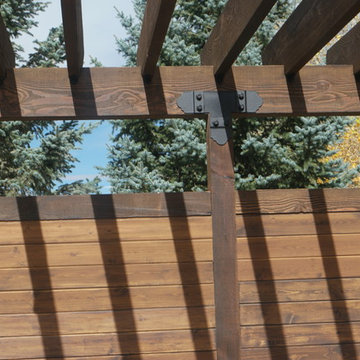 deck fix and Tongue and groove wall pergola