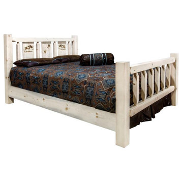 Montana Woodworks Homestead Hand-Crafted Wood California King Bed in Natural