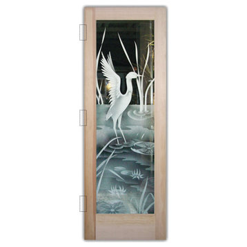 Interior Prehung Door or Interior Slab Door - Cranes A - Douglas Fir (stain...