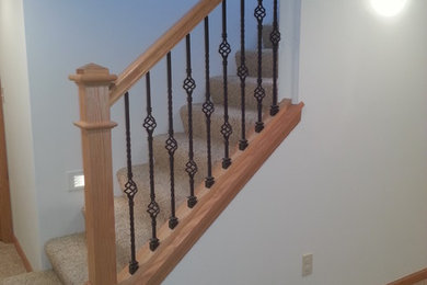 Inspiration for a staircase remodel in Milwaukee