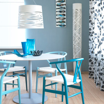 Dining table blue