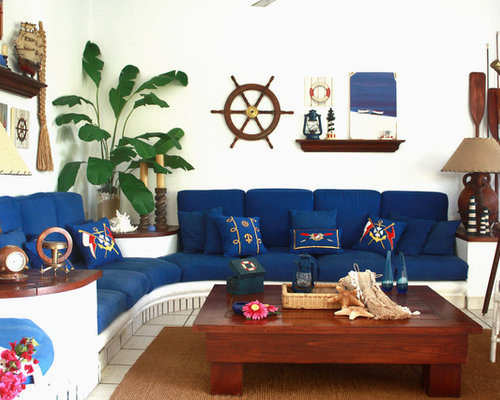 navy blue sailboat home decor