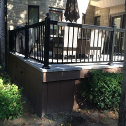 Wood looking Stone Deck using Paverdeck - Landscaping Stones And Pavers