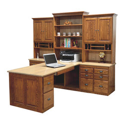 T-shaped partners desk - Home Office Furniture