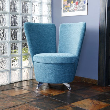 Galan Fabric Chair by Famaliving