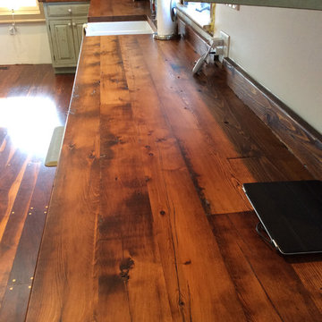 Kitchen #10 - Reclaimed Barn Wood Kitchen in Historic Farmhouse