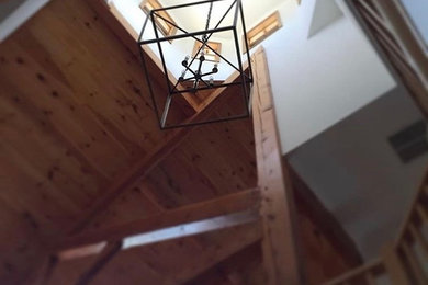 Entryway - rustic entryway idea in New York