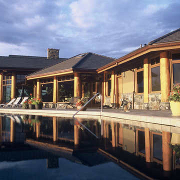 Okanagan Post and Beam Log Home