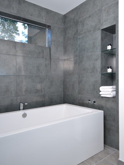 Grey Linen Floor Tile Houzz