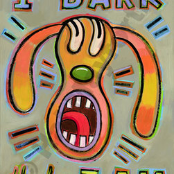 I Bark, Therefore, I Am - Limited Edition Humorous Print - Fine Art Prints