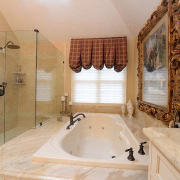 Spacious master bath