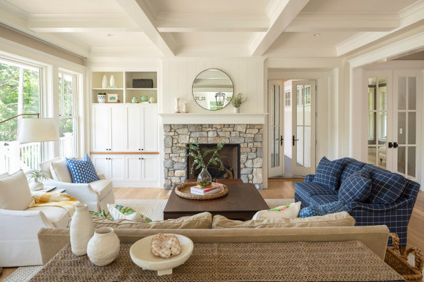 Beach Style Living Room by Mark D. Williams Custom Homes, Inc.