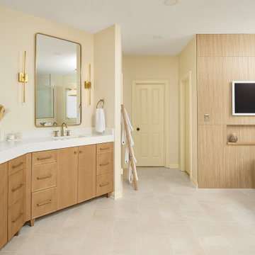 A Modern Scandinavian Redesign for a Dark, Outdated Bathroom