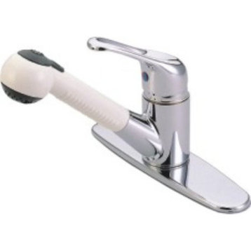 Kingston Brass KB70 Wyndham 1.8 GPM 1 Hole Pull Out Kitchen - Polished Chrome