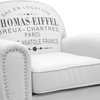 Baxton Studio Thomas-Eiffel Beige Linen Rustic Chair