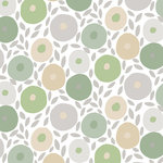 Finesse Deco Partners - Lola Doughnuts Apuseni PVC Tablecloth, 140x140 cm - The non-woven, easy-to-use oilcloths in the Lola collection offer tables a fresh image. This 140-by-140-centimetre tablecloth features a patterned doughnut design in earthy shades for a touch of 1960s charm. Phthalate-free, it can be wiped down after use. Finesse is an experienced manufacturer and wholesaler dedicated to washable table linen, amongst other household goods.