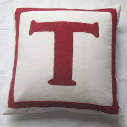 Custom made monogram pillows - Products