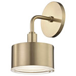 Mitzi by Hudson Valley Lighting - Nora LED Wall Sconce - Aged Brass Finish - Clear Glass - We get it. Everyone deserves to enjoy the benefits of good design in their home - and now everyone can. Meet Mitzi. Inspired by the founder of Hudson Valley Lighting's grandmother, a painter and master antique-finder, Mitzi mixes classic with contemporary, sacrificing no quality along the way. Designed with thoughtful simplicity, each fixture embodies form and function in perfect harmony. Less clutter and more creativity, Mitzi is attainable high design.