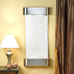Cascade Springs Water Fountains with Stainless Steel and Silver Mirror - Indoor Fountains
