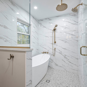 Bathroom Remodel | Contemporary Modern Bathroom - Deer Lake